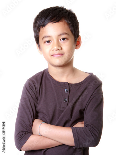 Photo: Asian boy with smiling face Asian boy with smiling face