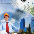 Construction industry collage