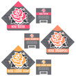 Vintage Rose Cosmetics Labels Set