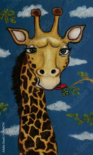 Illustration: cartoon giraffe illustration cartoon giraffe illustration