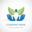 Logo the green friendship # Vector