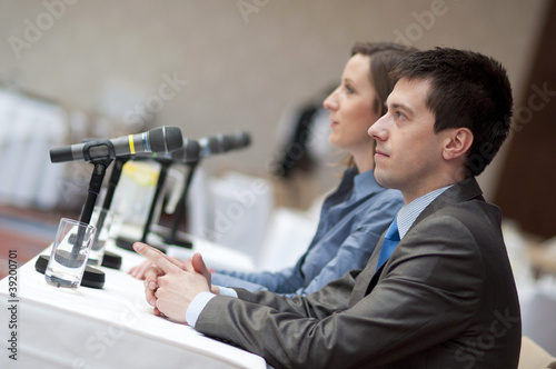 Photo: Business conference speakers Business conference speakers