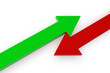 opposing arrows