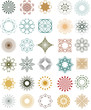 Set of ornamental design elements