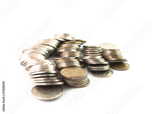 Photo: Isolated russian coins Isolated russian coins