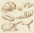 Meat collages