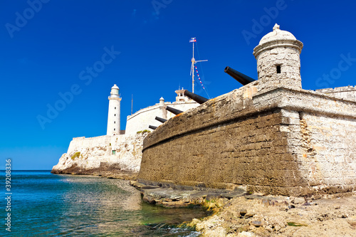 Photo: The famous castle of El Morro in Havana The famous castle of El Morro in Havana