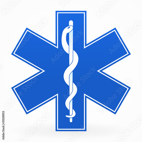 Vector: Blue Medical Sign Blue Medical Sign