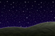 top mountain night sky view filled with star