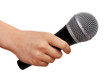 Photo: microphone in hand microphone in hand
