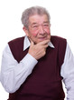 Senior lächelt