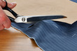 Cutting fabric for a suit