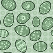 Seamless pattern with Easter eggs. Vector.