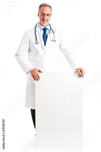 Photo: Doctor showing an empty sign Doctor showing an empty sign