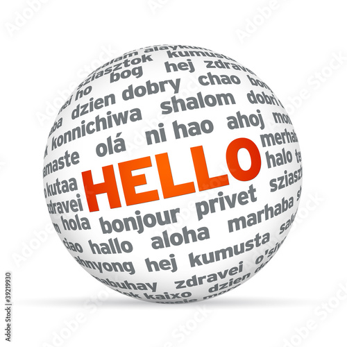 Illustration: Hello in different languages Hello in different languages