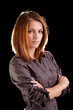 Businesswoman folding her arms