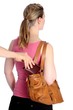 Foto: Taschendiebstahl Geldboerse aus Handtasche Taschendiebstahl Geldboerse aus Handtasche