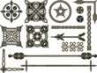 Celtic traditional elements for design in a vector