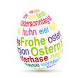 3D Kugel "Frohe Ostern"