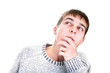 young man thinking