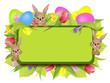 Easter Frame with Bunnies