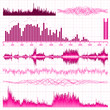 Sound waves set. Music background. EPS 8 Sound waves set. Music background. EPS 8