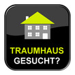 Glossy Button schwarz - Traumhaus gesucht?