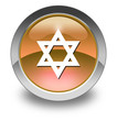 Orange Glossy Pictogram "Star Of David"