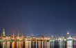 Skyline von Hamburg bei Nacht 2
