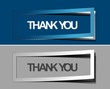 thanks you sticker design vector