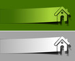 Vektor: Home peel off vector design element Home peel off vector design element