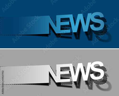 Vektor: News peel off vector design element News peel off vector design element