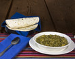 Serving of Chili Verde and Tortillas Serving of Chili Verde and Tortillas