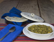 Serving of Chili Verde and Tortillas Serving of Chili Verde and Tortillas