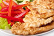 Appetizing fried chicken nuggets