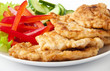 Appetizing fried chicken nuggets