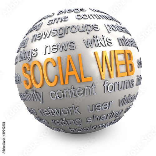 Illustration: Social Web - Kugel Social Web - Kugel