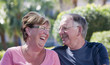 Senior couple smiling