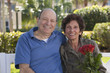 Portrait of a senior couple smiling