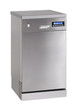 Modern freestanding dishwasher isolated on white