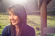 Asian girl in the park Asian girl in the park