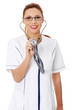 Female doctor with stethoscope