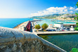 View of the Peniscola port in Valencia, Spain