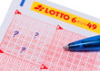 Lottoschein.