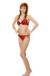 Young beautiful wet teen woman in bikini Young beautiful wet teen woman in bikini