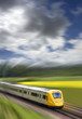 .Fast train in motion