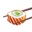 Roll with chopsticks