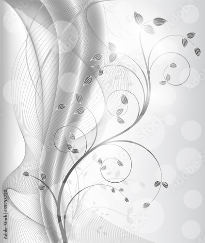 Vector: Floral background design Floral background design