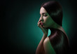 Photo: Fashion portrait of a brunette woman. Healthy Long Hair Fashion portrait of a brunette woman. Healthy Long Hair