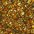 Stained glass texture in a gold tone. EPS 8